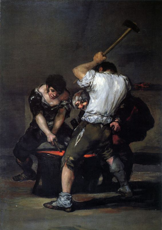 18 The Forge - Francisco Goya 1817 Frick Collection New York City